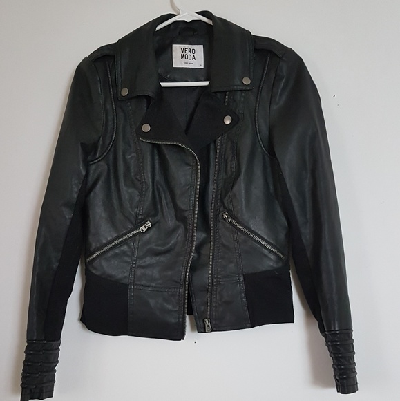 Vero Moda Jackets & Blazers - Vero Moda Moto Jacket Black Womens Small
